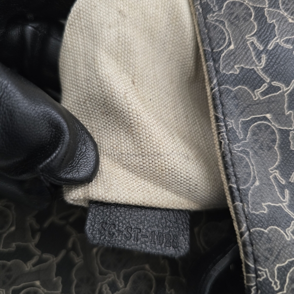 Celine Black and Gray Patterned Shoulder Bag - Picture 8 of 10